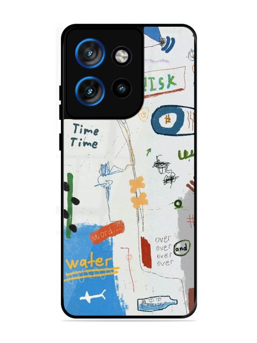 Mind Map Madness Glossy Soft Edge Case for Motorola Moto Edge 50 Neo (5G)