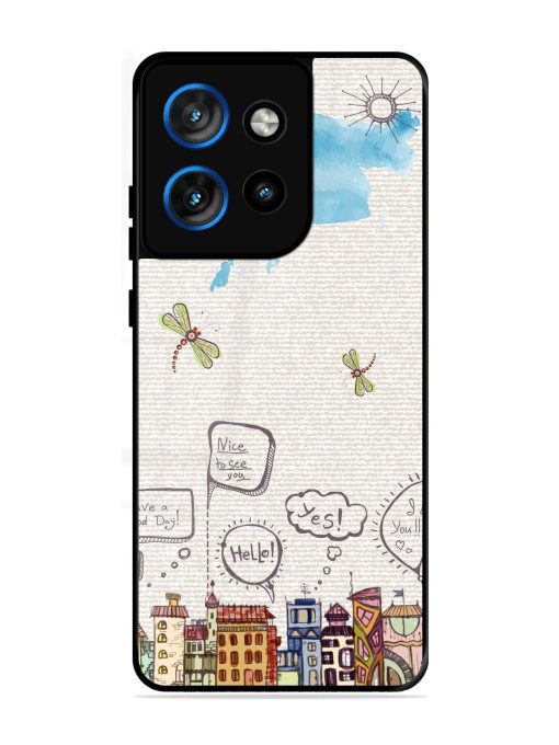 Doodle City Glossy Soft Edge Case for Motorola Moto Edge 50 Neo (5G)