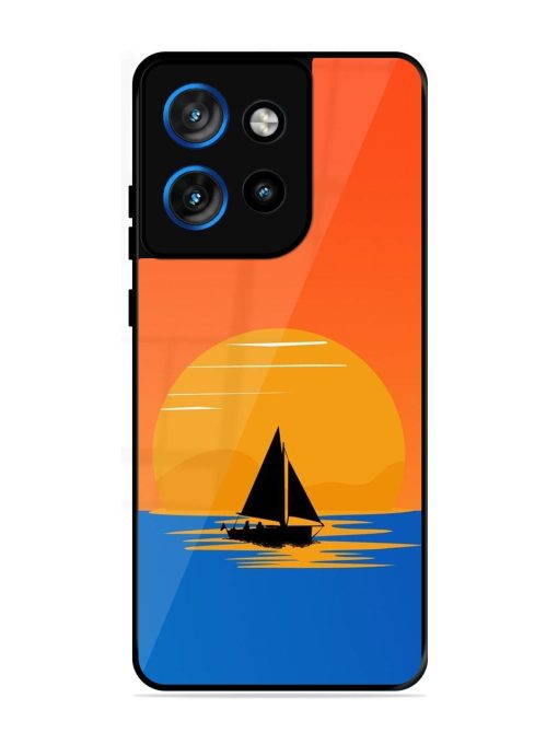 Sunset Sail Glossy Soft Edge Case for Motorola Moto Edge 50 Neo (5G)