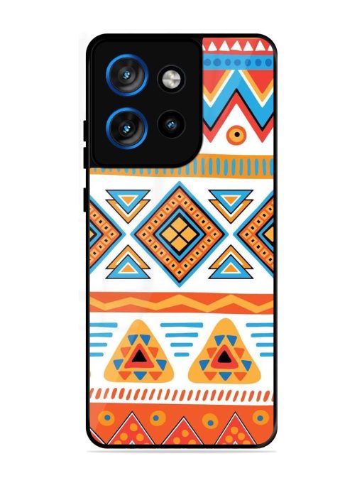 Vibrant Tribal Pattern Glossy Soft Edge Case for Motorola Moto Edge 50 Neo (5G)