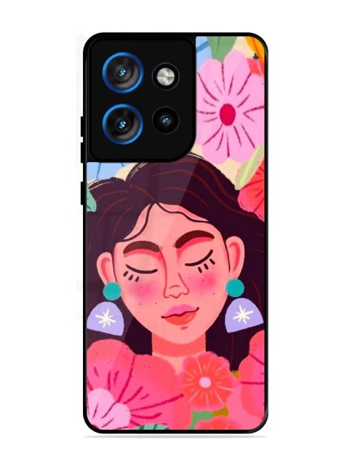 Blooming Serenity Glossy Soft Edge Case for Motorola Moto Edge 50 Neo (5G)