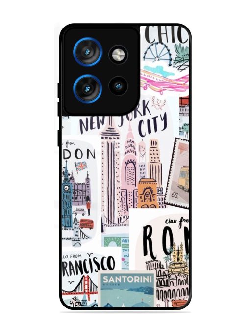 Travelogue Glossy Soft Edge Case for Motorola Moto Edge 50 Neo (5G)