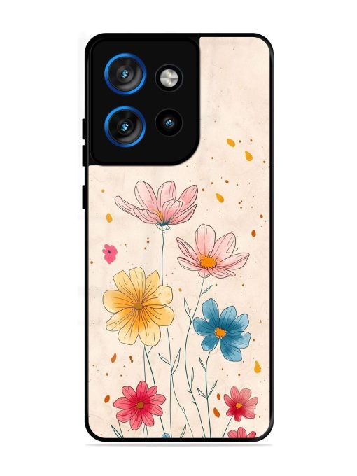 Delicate Bloom Glossy Soft Edge Case for Motorola Moto Edge 50 Neo (5G)