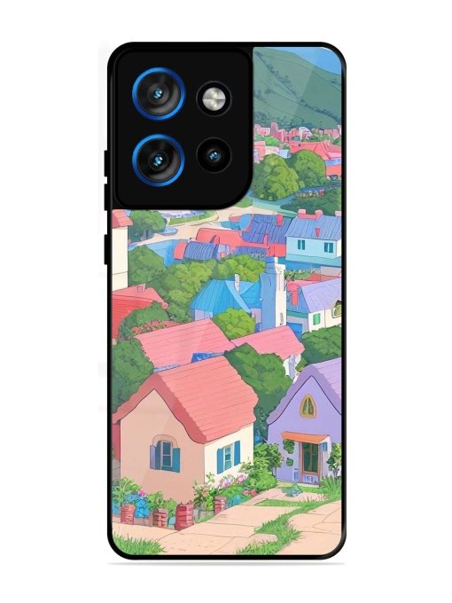 Pastel Paradise Glossy Soft Edge Case for Motorola Moto Edge 50 Neo (5G)