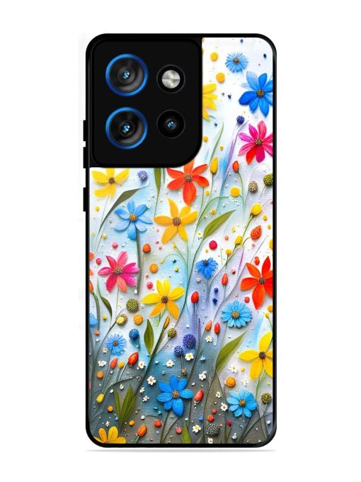 Vibrant Floral Glossy Soft Edge Case for Motorola Moto Edge 50 Neo (5G)