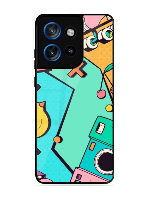 Retro Remix Glossy Soft Edge Case for Motorola Moto Edge 50 Neo (5G)