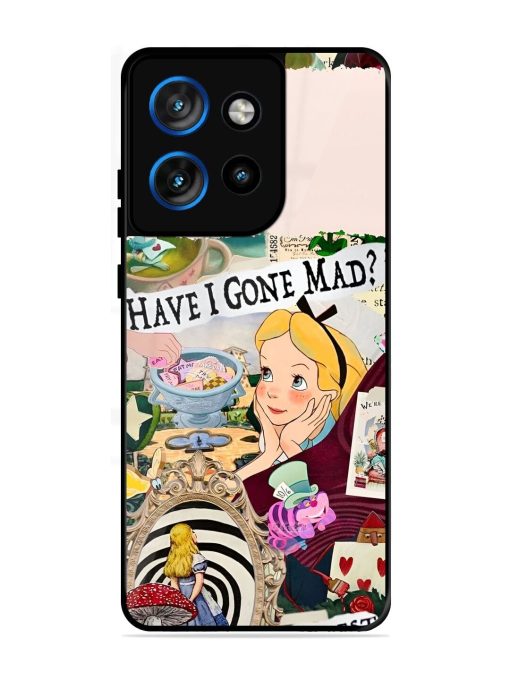 Mad Hatter'S Collage Glossy Soft Edge Case for Motorola Moto Edge 50 Neo (5G)