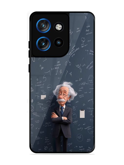 Albert Einstein Glossy Soft Edge Case for Motorola Moto Edge 50 Neo (5G)