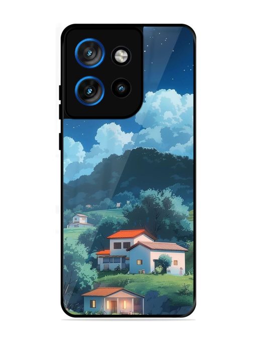Peaceful Nightscape Glossy Soft Edge Case for Motorola Moto Edge 50 Neo (5G)