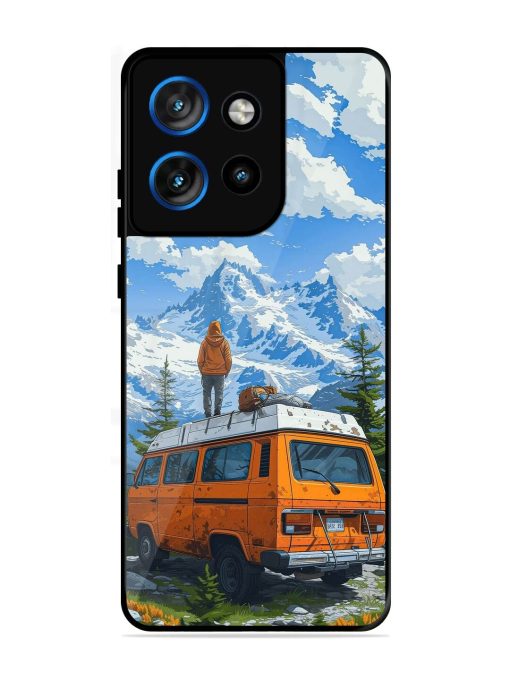Mountaintop Solitude Glossy Soft Edge Case for Motorola Moto Edge 50 Neo (5G)