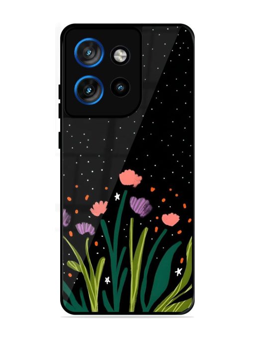 Midnight Bloom Glossy Soft Edge Case for Motorola Moto Edge 50 Neo (5G)