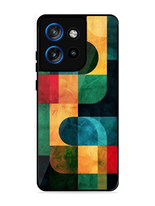 Geometric Harmony Glossy Soft Edge Case for Motorola Moto Edge 50 Neo (5G)