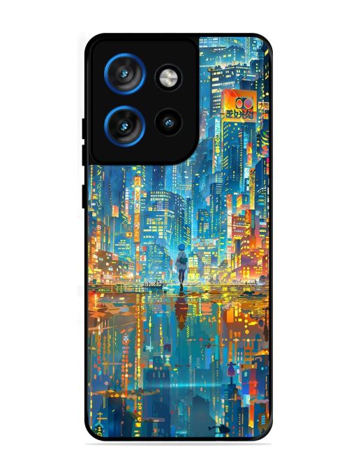 Neon Metropolis Glossy Soft Edge Case for Motorola Moto Edge 50 Neo (5G)