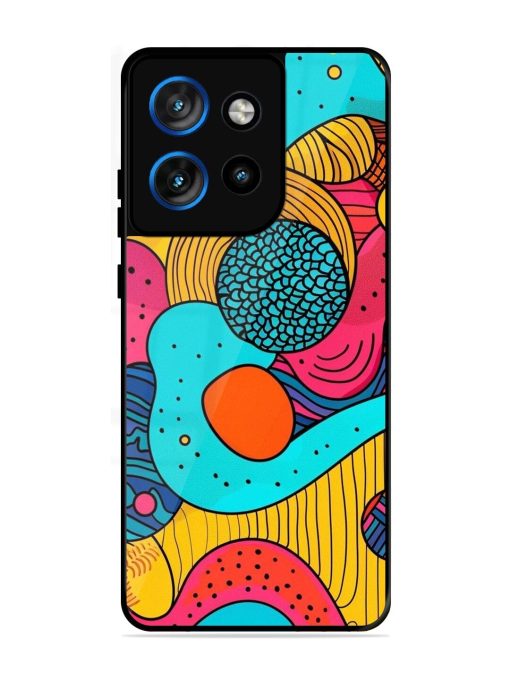 Psychedelic Patterns Glossy Soft Edge Case for Motorola Moto Edge 50 Neo (5G)