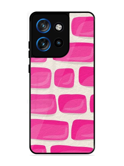 Pink Brick Wall Glossy Soft Edge Case for Motorola Moto Edge 50 Neo (5G)