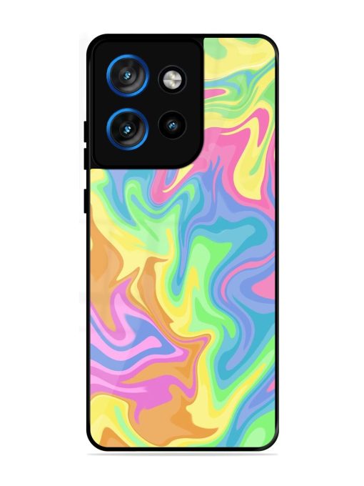 Whimsical Swirl Glossy Soft Edge Case for Motorola Moto Edge 50 Neo (5G)