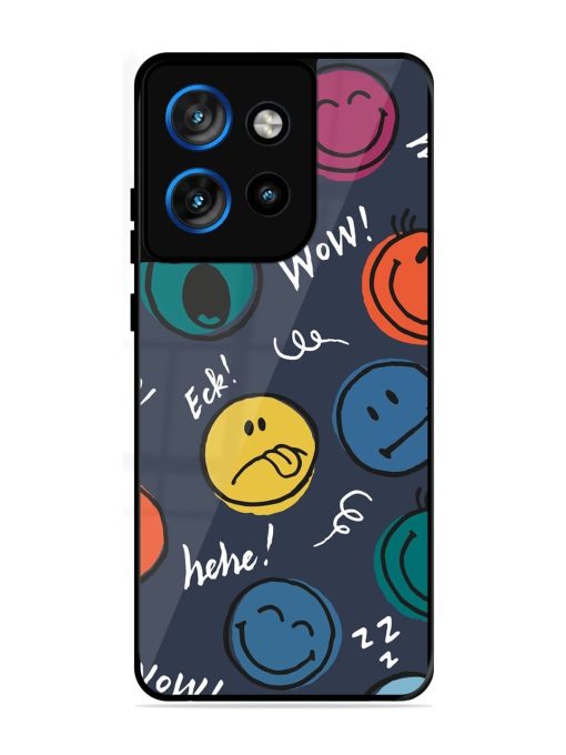 Emoticon Parade Glossy Soft Edge Case for Motorola Moto Edge 50 Neo (5G)
