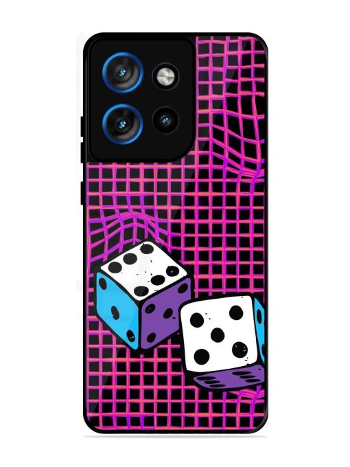 Glitched Dice Glossy Soft Edge Case for Motorola Moto Edge 50 Neo (5G)