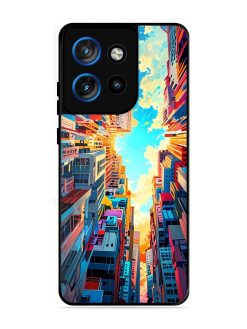 Skyward City Glossy Soft Edge Case for Motorola Moto Edge 50 Neo (5G)