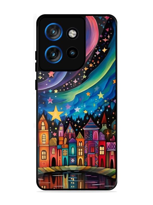 Starlit Village Glossy Soft Edge Case for Motorola Moto Edge 50 Neo (5G)