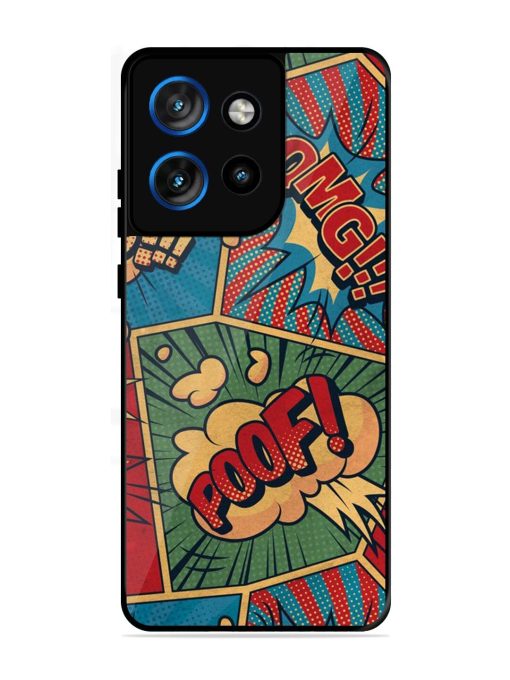 Comic Book Chaos Glossy Soft Edge Case for Motorola Moto Edge 50 Neo (5G)