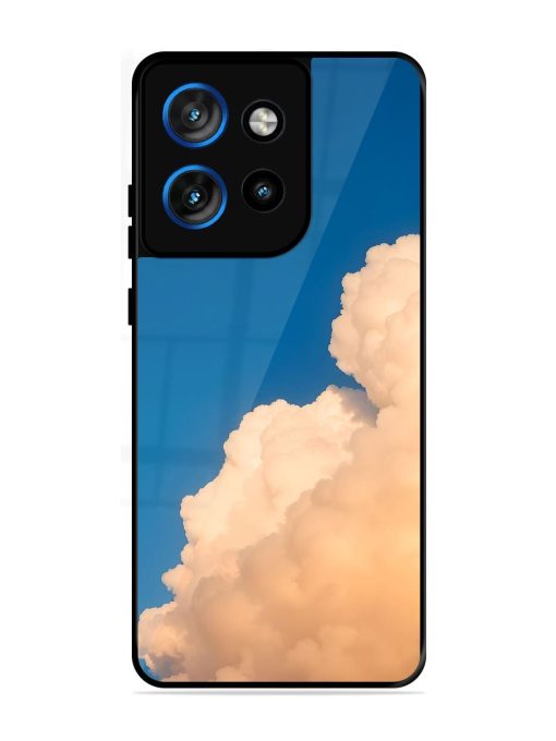 Golden Cloudscape Glossy Soft Edge Case for Motorola Moto Edge 50 Neo (5G)