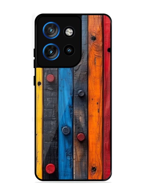 Rainbow Plank Glossy Soft Edge Case for Motorola Moto Edge 50 Neo (5G)