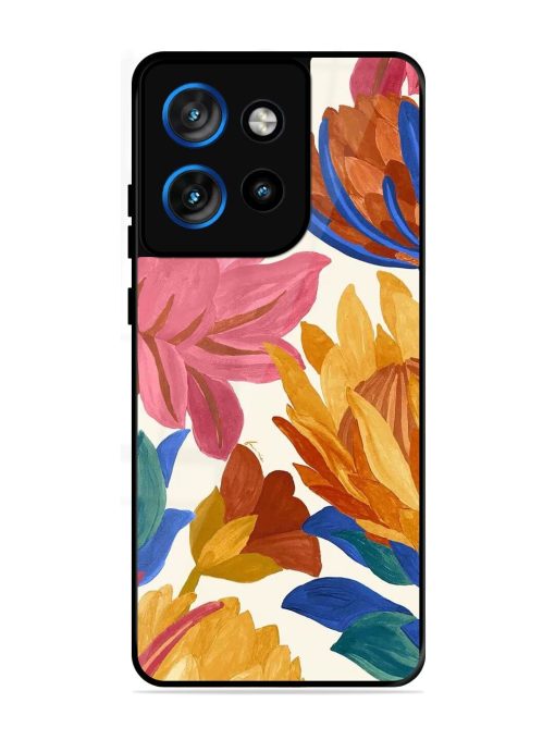 Blooming Tapestry Glossy Soft Edge Case for Motorola Moto Edge 50 Neo (5G)