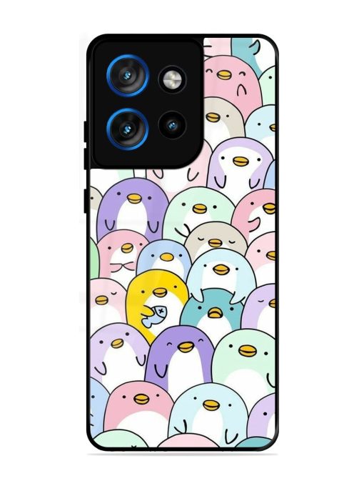 Penguin Party Glossy Soft Edge Case for Motorola Moto Edge 50 Neo (5G)