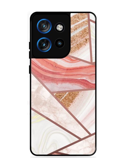 Rosy Mosaic Glossy Soft Edge Case for Motorola Moto Edge 50 Neo (5G)