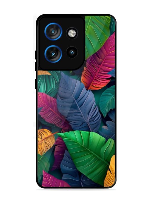 Tropical Tapestry Glossy Soft Edge Case for Motorola Moto Edge 50 Neo (5G)