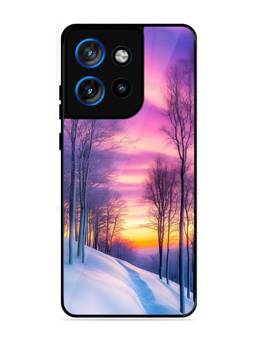 Winter'S Purple Haze Glossy Soft Edge Case for Motorola Moto Edge 50 Neo (5G)