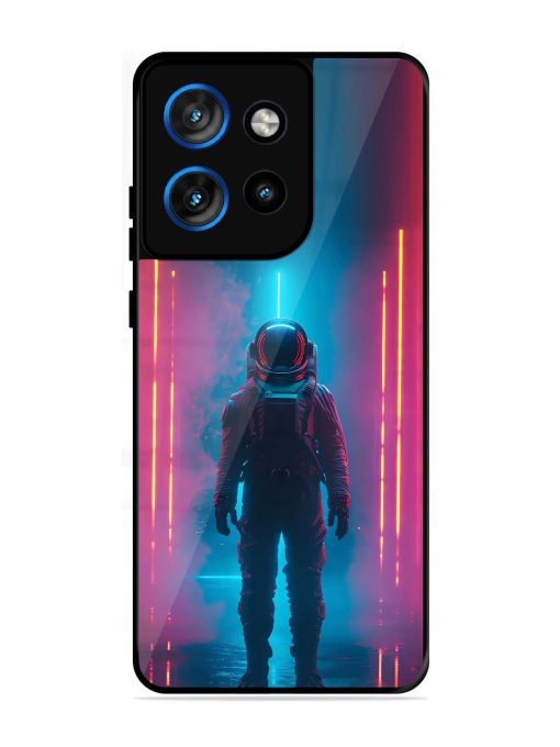 Neon Astronaut Glossy Soft Edge Case for Motorola Moto Edge 50 Neo (5G)