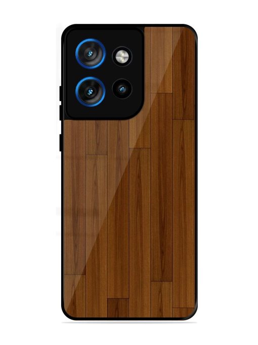 Warm Woodgrain Glossy Soft Edge Case for Motorola Moto Edge 50 Neo (5G)