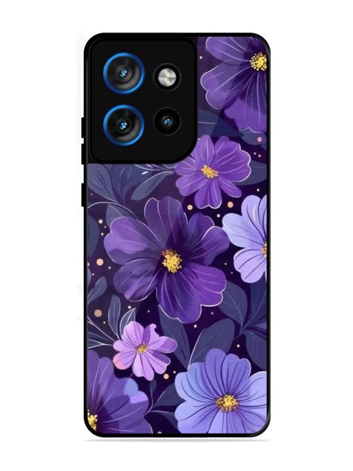 Purple Paradise Glossy Soft Edge Case for Motorola Moto Edge 50 Neo (5G)