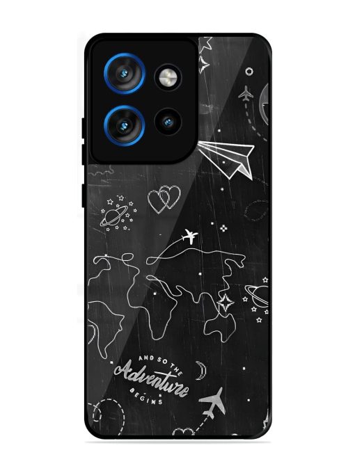 Wanderlust Sketchbook Glossy Soft Edge Case for Motorola Moto Edge 50 Neo (5G)