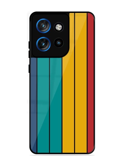 Retro Stripes Glossy Soft Edge Case for Motorola Moto Edge 50 Neo (5G)