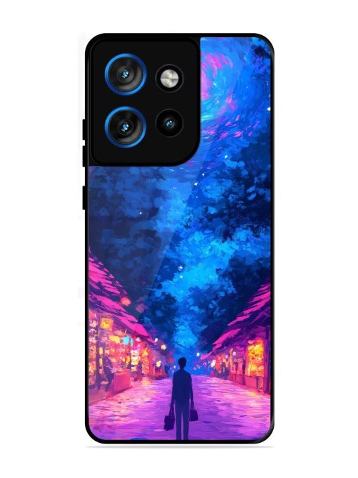 Neon Nightscape Glossy Soft Edge Case for Motorola Moto Edge 50 Neo (5G)