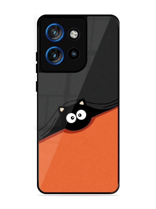 Peek-A-Boo Kitty Glossy Soft Edge Case for Motorola Moto Edge 50 Neo (5G)