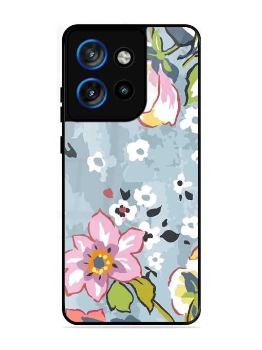 Floral Fantasy Glossy Soft Edge Case for Motorola Moto Edge 50 Neo (5G)