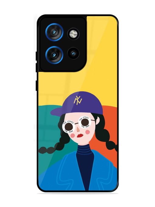 Starry-Eyed Girl Glossy Soft Edge Case for Motorola Moto Edge 50 Neo (5G)