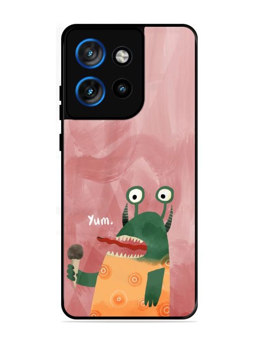 Hungry Monster Glossy Soft Edge Case for Motorola Moto Edge 50 Neo (5G)