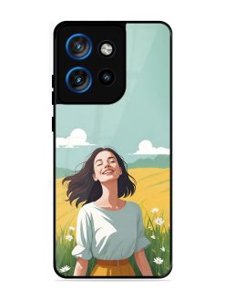 Girl Graffiti Glossy Soft Edge Case for Motorola Moto Edge 50 Neo (5G)