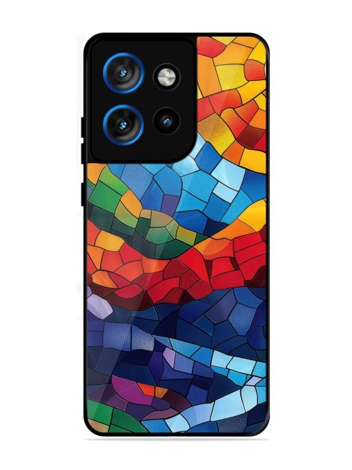 Mosaic Sunset Glossy Soft Edge Case for Motorola Moto Edge 50 Neo (5G)