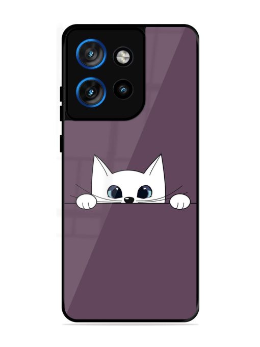 Peek-A-Boo Kitty Glossy Soft Edge Case for Motorola Moto Edge 50 Neo (5G)
