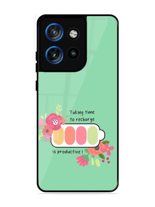 Recharge And Bloom Glossy Soft Edge Case for Motorola Moto Edge 50 Neo (5G)