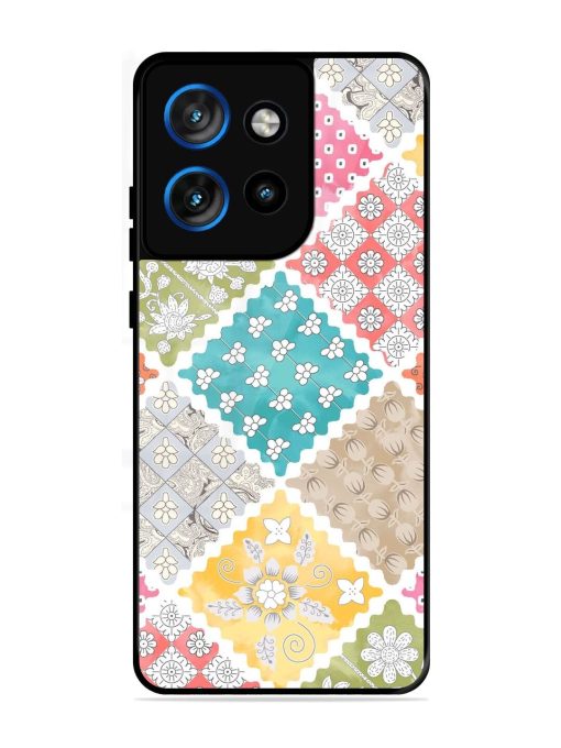 Patchwork Dreamscape Glossy Soft Edge Case for Motorola Moto Edge 50 Neo (5G)