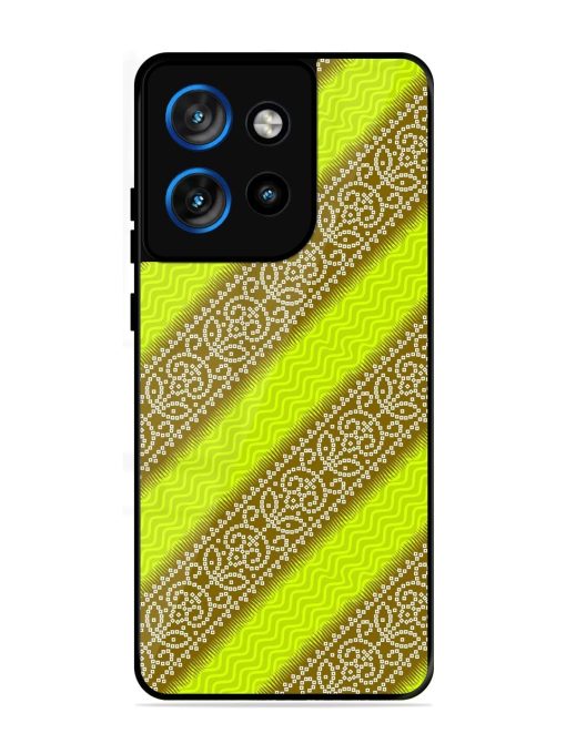 Golden Bandana Bliss Glossy Soft Edge Case for Motorola Moto Edge 50 Neo (5G)