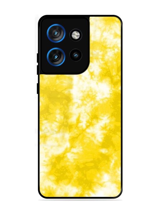 Golden Tie-Dye Twirl Glossy Soft Edge Case for Motorola Moto Edge 50 Neo (5G)