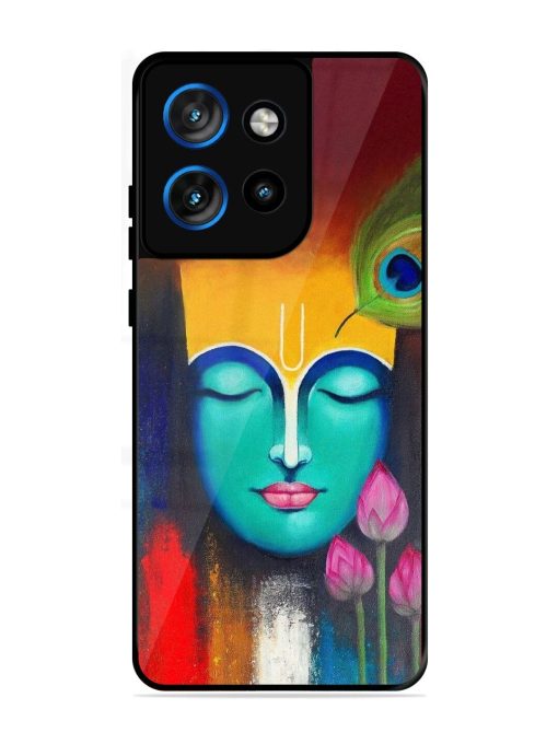 Divine Tranquility: The Face Of Krishna Glossy Soft Edge Case for Motorola Moto Edge 50 Neo (5G)